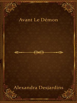 cover image of Avant le démon